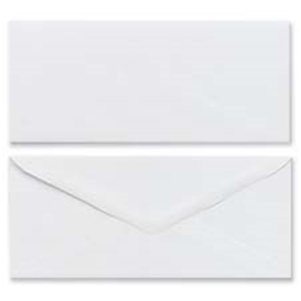 Coolcrafts Plain Envelopes- Gummed- No 10- White CO128192